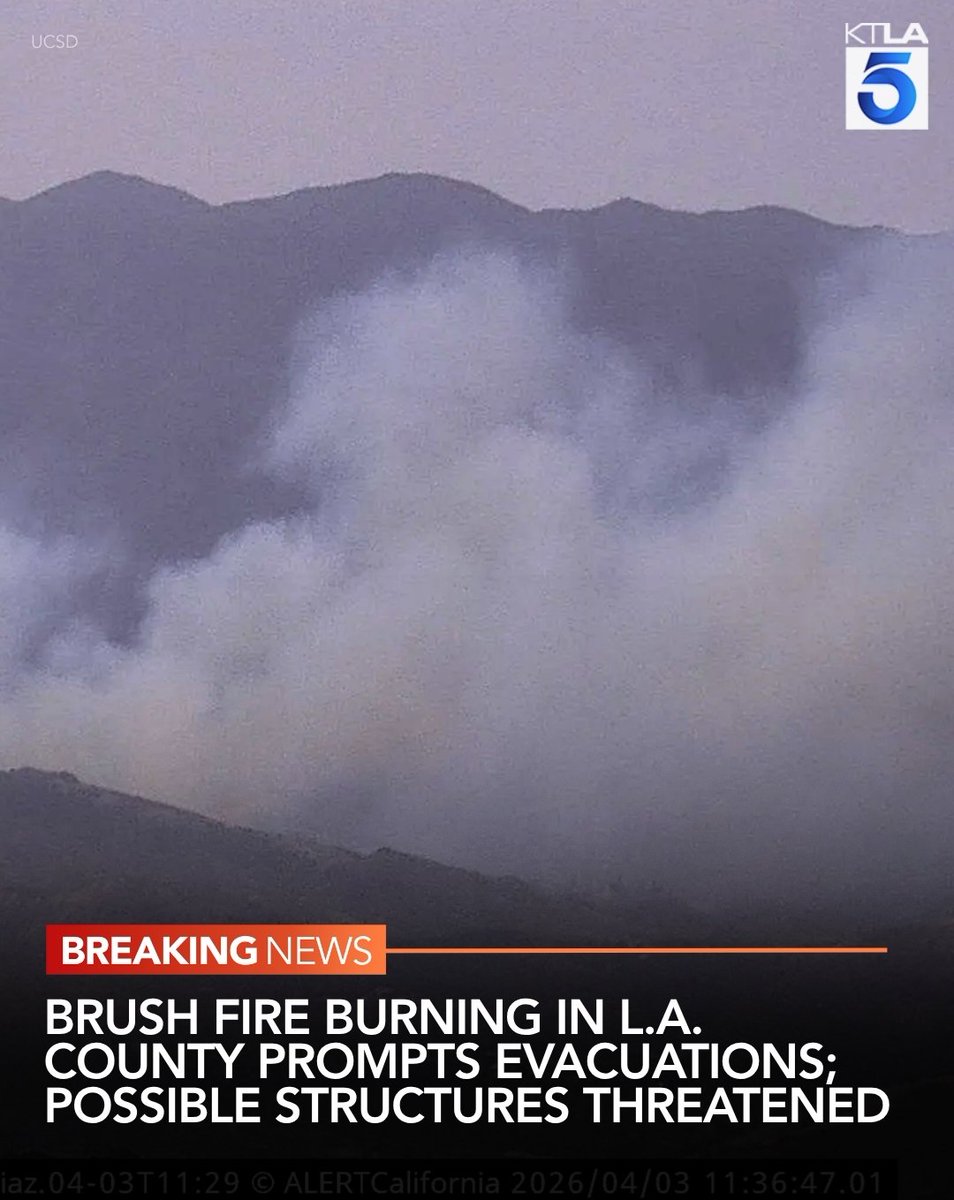 The Los Angeles County Fire Department is battling a 2-alarm brush fire in the Acton area that prompted evacuations on Friday afternoon