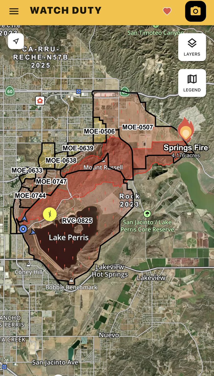 Riverside / California SpringsFire has been mapped in excess of 4100 acres and continues to spread. Multiple areas are under evacuation orders tonightThe fire has been mapped at 4,175.8 acres