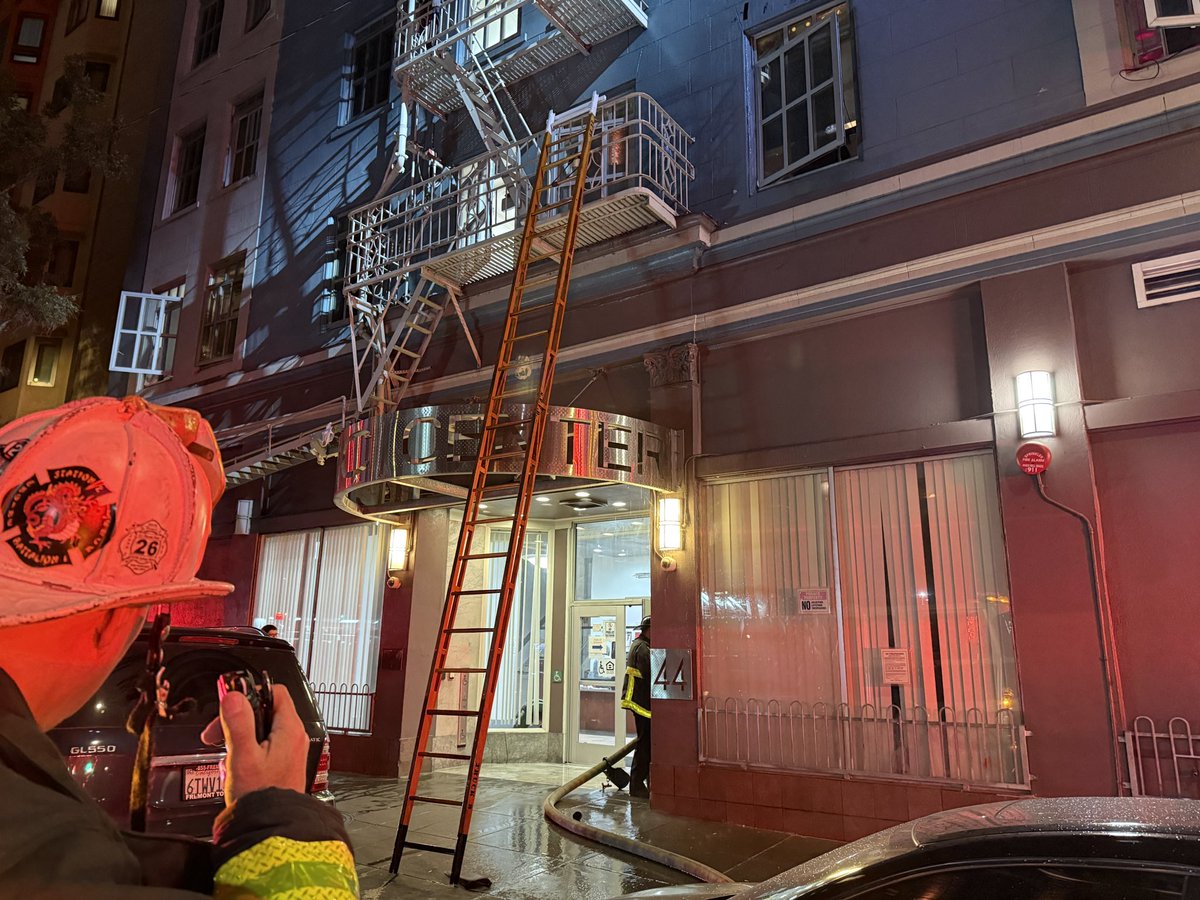 1 - ALARM FIRE San Francisco Fire is on the scene of a 1-alarm structure fire in the 40 block of McAllister. Initial reports fire on the 5th floor. Fire contained to the room of origin. no injuries or displacements as on now.  