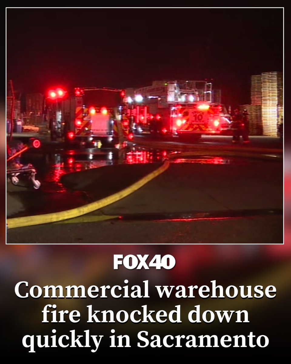 Firefighters quickly contained a commercial structure fire Tuesday night in Sacramento.