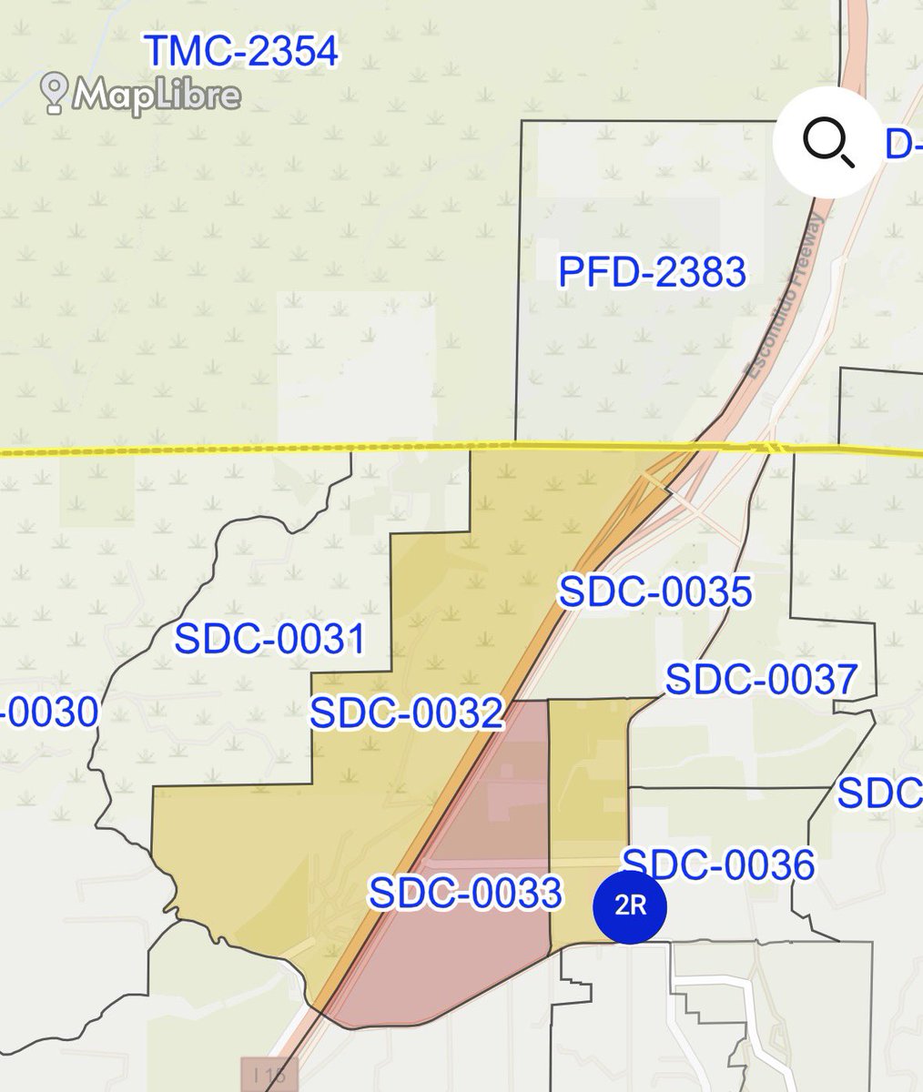 Evacuation Warnings issued for SDU-0032 and SDC-0034