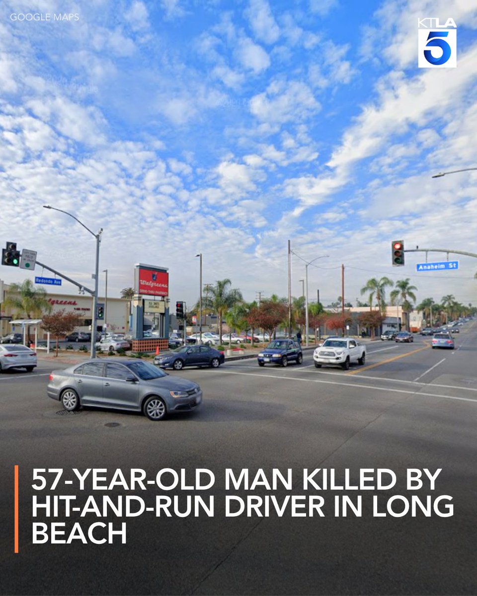 A 57-year-old man has died after he was struck by a hit-and-run driver in Long Beach