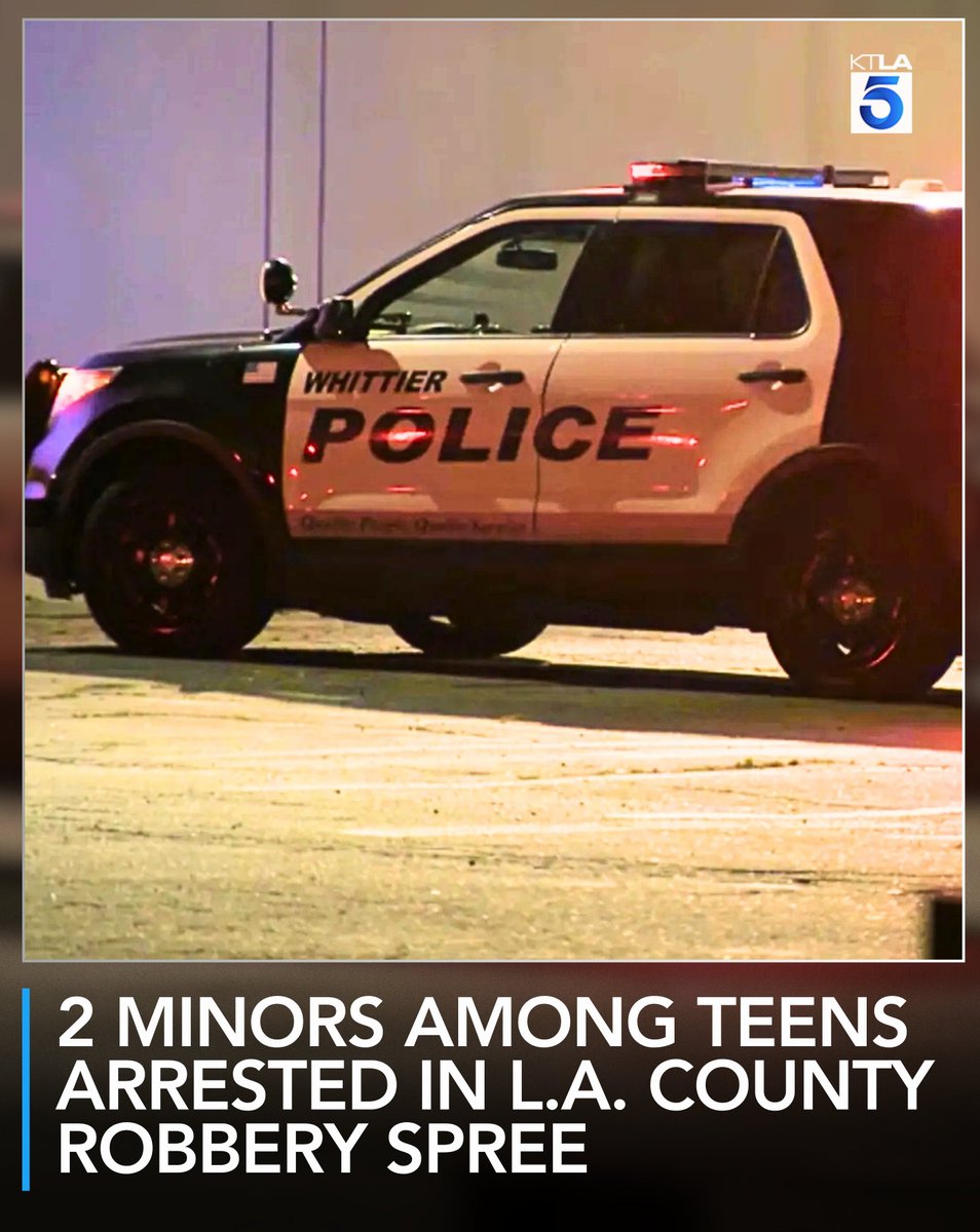 2 minors among teens arrested in L.A. County robbery investigation