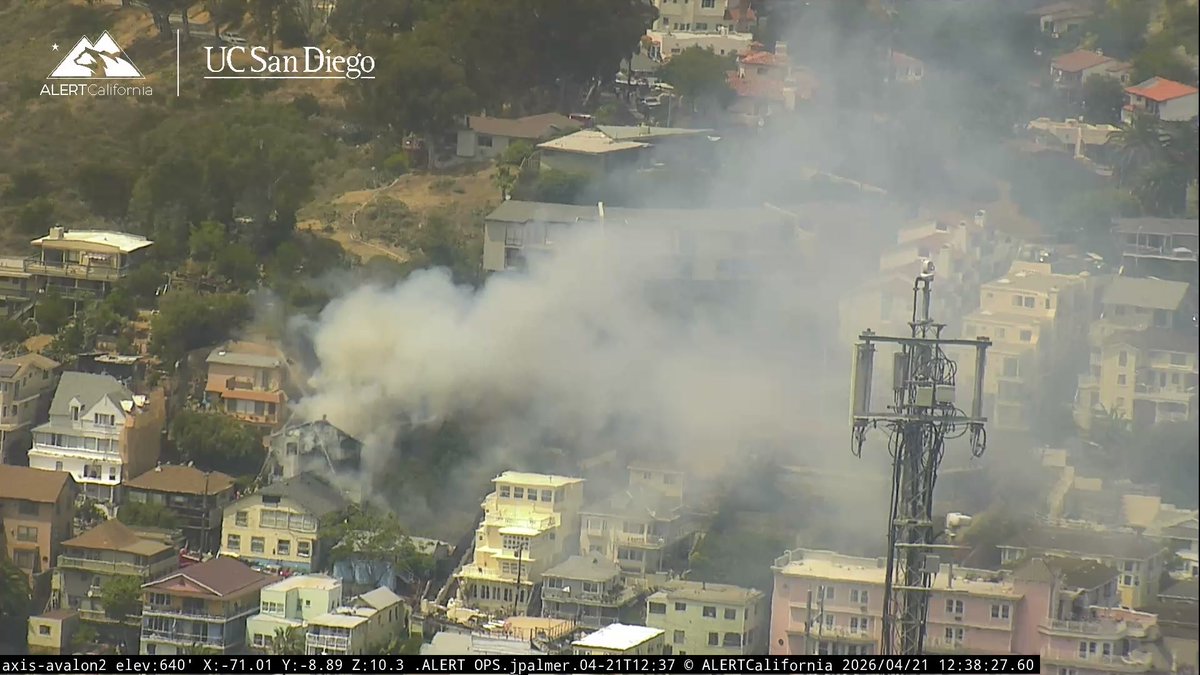 AvalonFF 2295 A very rare structure fire in Avalon at 335 Metropole Ave. Santa Catalina Island