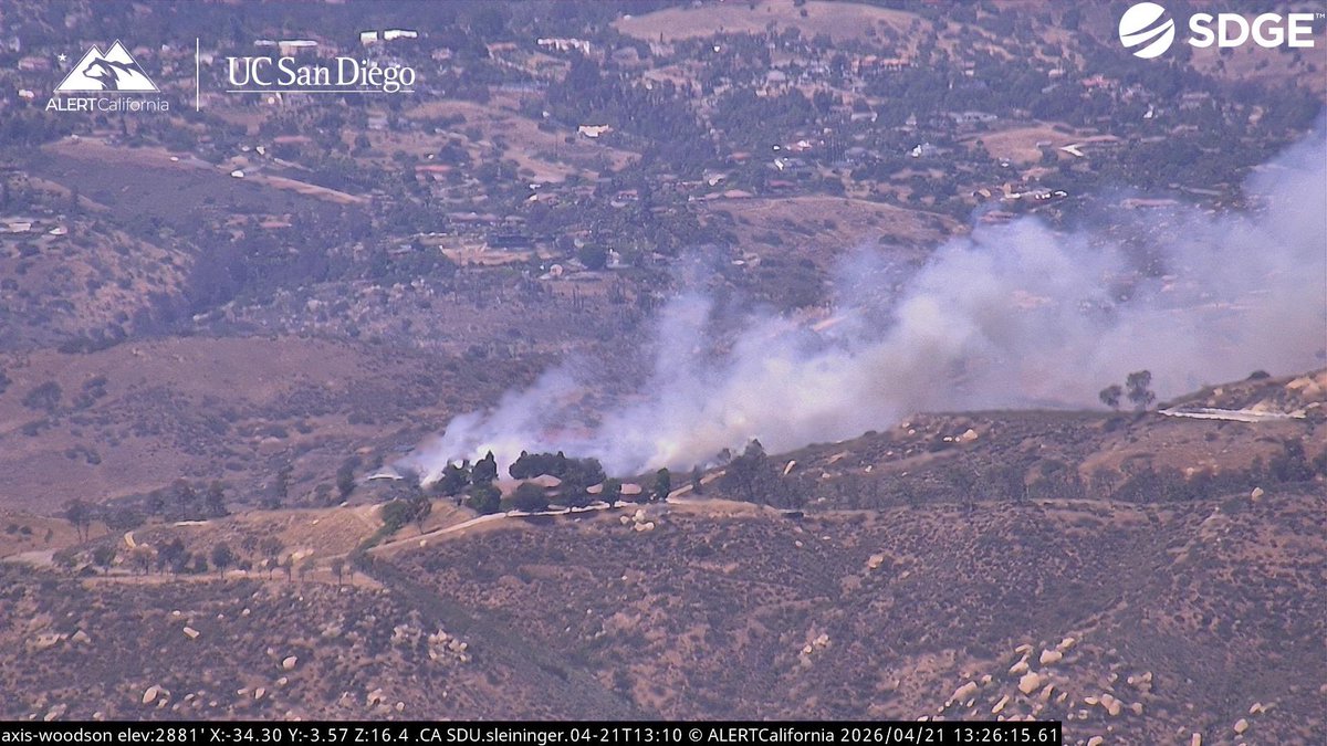 HighlandFire The Fire is 3-4 acres, Moderate Rate of Spread of Spread, Potential for 100 acres and Initial Attack. 