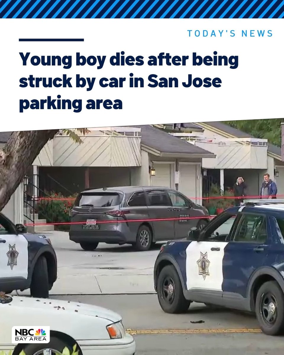A young boy died after he was hit by a driver in the parking area of a San Jose apartment complex, according to police
