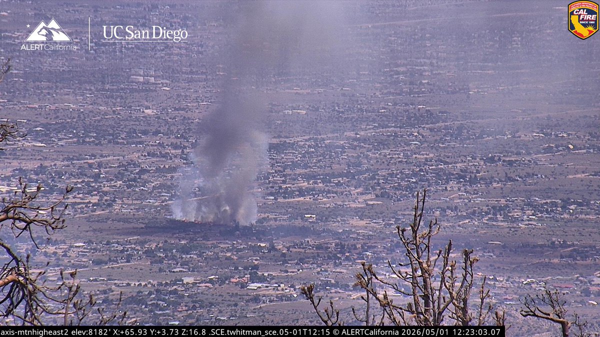 New Brush Fire Acanthus Street/Trinity Road, Phelan, San Bernardino County. 5-7 acres, Potential for 10 acres, with an Immediate Structure Threat. Air Attack 310, Air Tankers 12, 16, Copters 601, 608 will be enroute