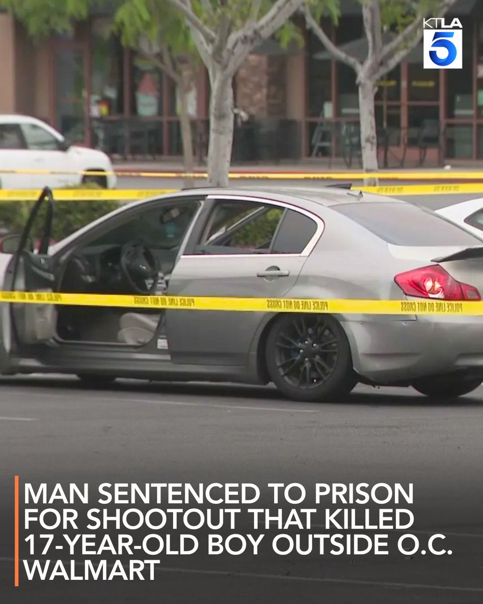 A man was sentenced to 15 years in prison for his role in a shootout that killed a 17-year-old boy outside a Walmart in Orange County.