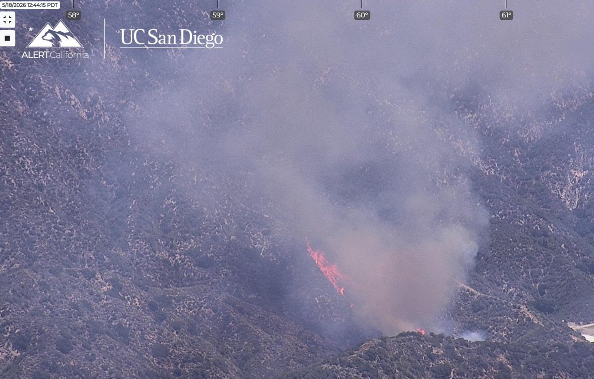BurroFire The more is limbs the canyon wall it'll start encountering the NNE winds. San Gabriel Canyon