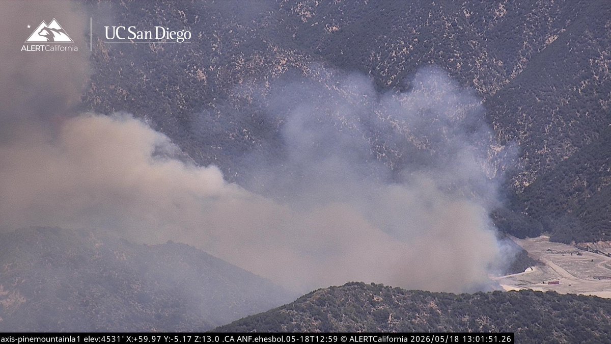 BurroFire The Fire is 3-5 acres, Moderate Rate of Spread, Growth Potential is Moderate, No Structures Threatened. Air Attack 330 and LACoFD Helitanker 47 is enroute. 