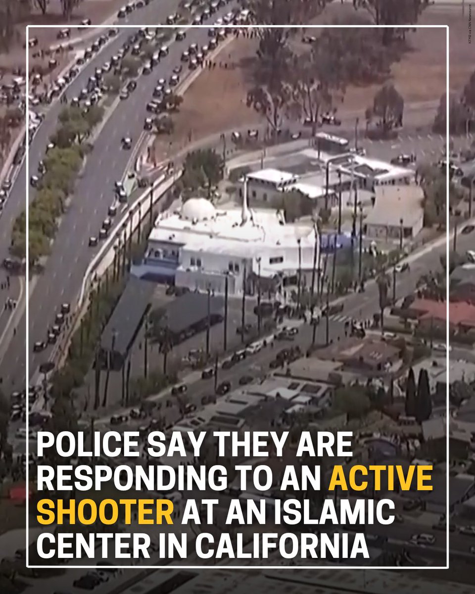 San Diego police say they are responding to active shooter at Islamic Center