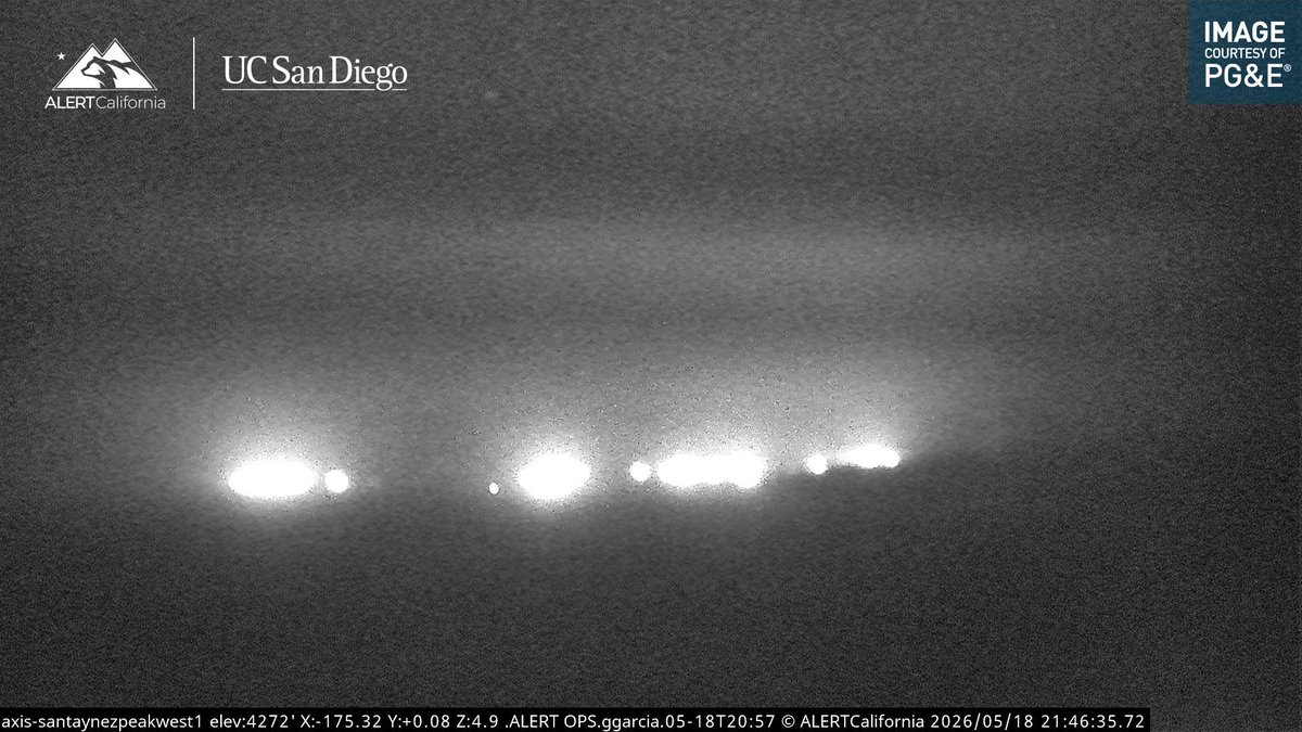 Seems like the SantaRosaIslandFire is visible tonight on camera, some heat is visible on satellite too. This 14k acre Fire burning on an Island along with other Fires should be a good wake up call. 
