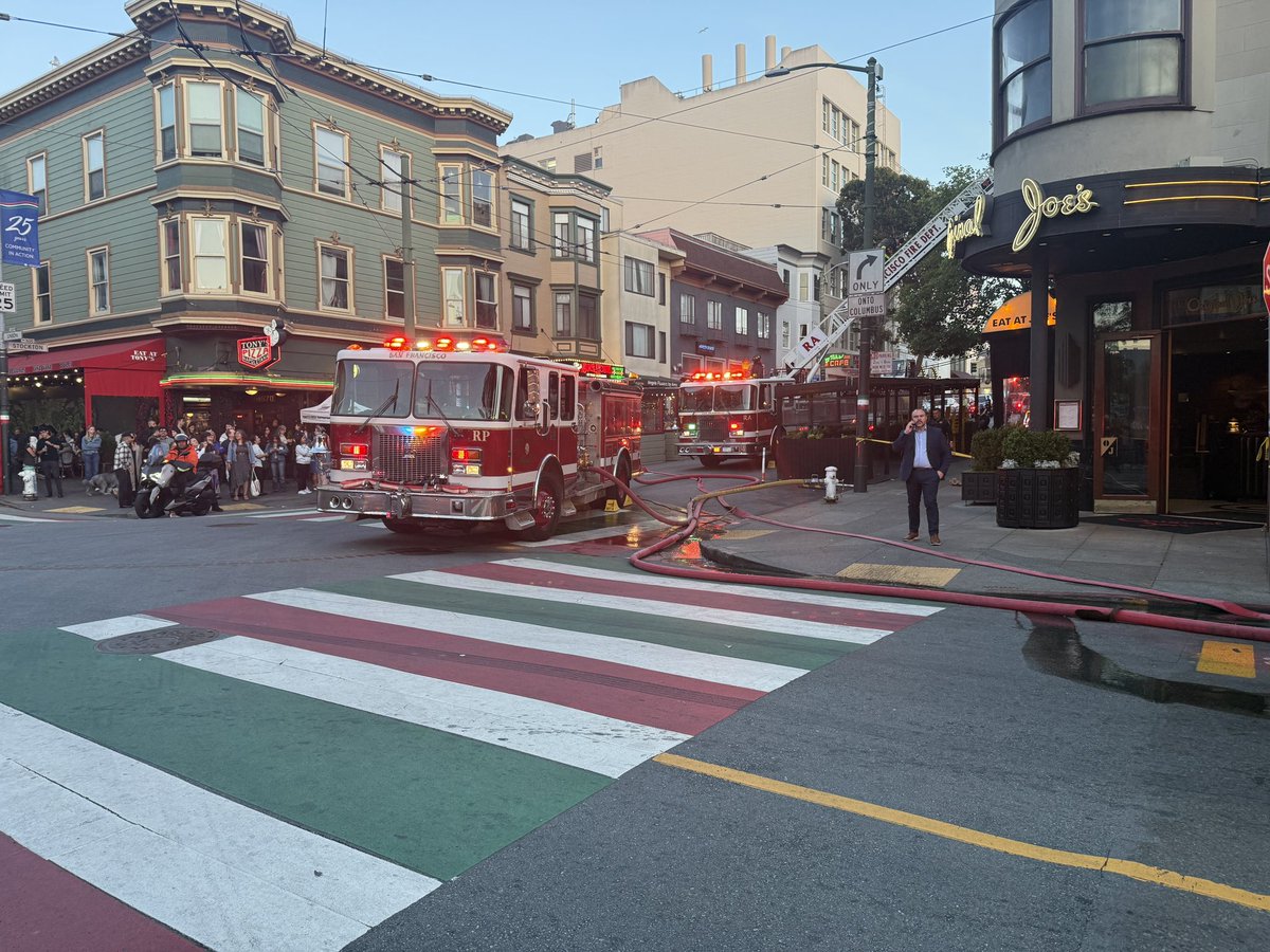 1 - ALARM FIRE San Francisco Fire is on the scene of a 1-alarm structure fire in the 1600 block of Union street. Initial reports fire in the flue. Fire contained to one building.  