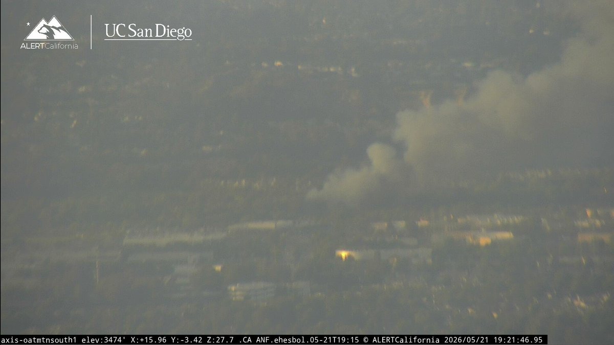 New vegetation fire - KnightFire Santa Clarita Wash near Bouquet Cyn Rd