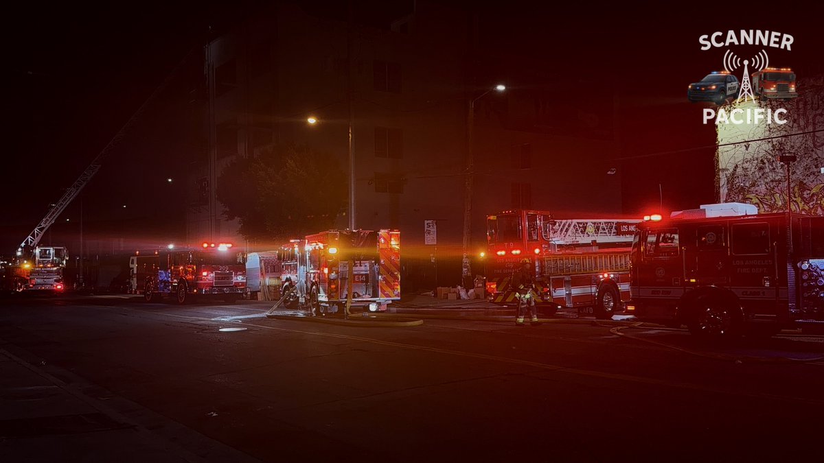 Compton Ave and Central Ave - Outside fire now out