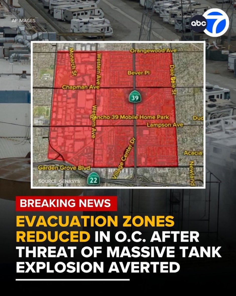Orange County officials confirm that looters and prowlers have haunted the property of evacuees in Garden Grove, CA during the toxic tank crisis. 7 arrests made