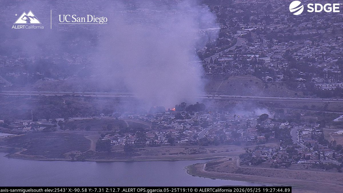 LeighFire Engines are engaged in Structure Defense in the Area, and Law Enforcement will be doing Localized Evacuations. 2 acres, Slow - Moderate Rate of Soread, burning in a Canyon on both sides, with Trees on Fire, Copter 3 is refueling and will be enroute. 