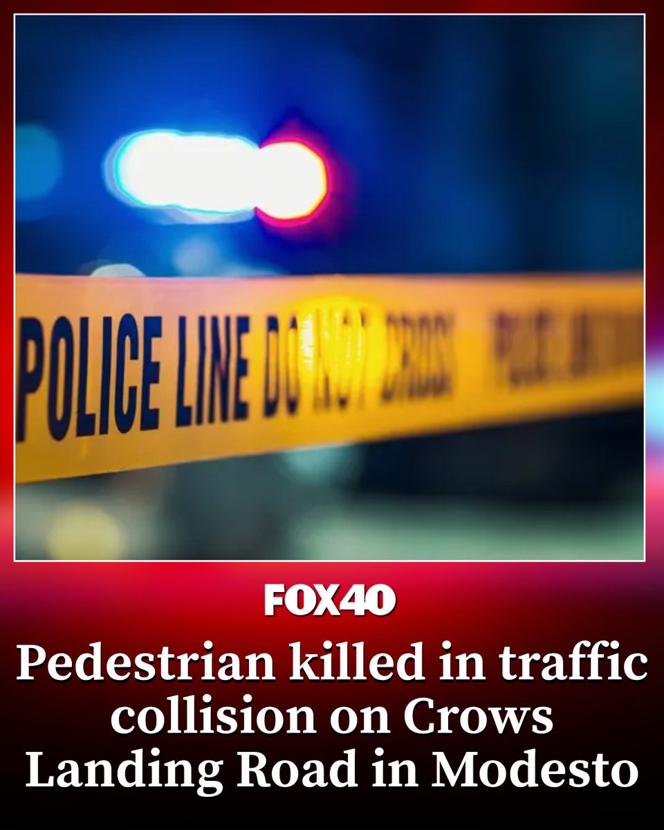 Modesto police said a pedestrian was killed in a traffic collision Tuesday night on Crows Landing Road. Here's what police say: