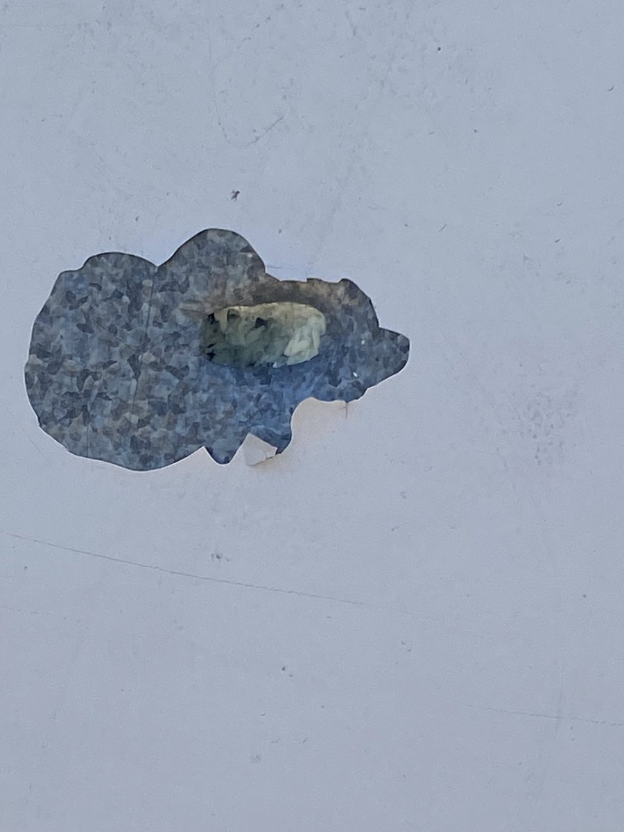 DOZEN BULLET HOLES spotted at a gas station at Bayshore Blvd and Jerrold Ave in SF where an SFPD officer was shot several times and a suspect was critically injured late Sun night. Police say the officer had surgery and is expected to recover. Two robbery suspects