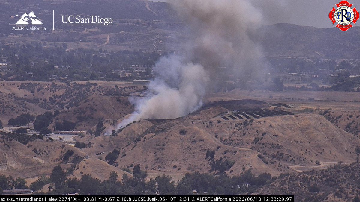 New Brush Fire Live Oak Canyon Road, West of Calimesa, Riverside/San Bernardino County Line