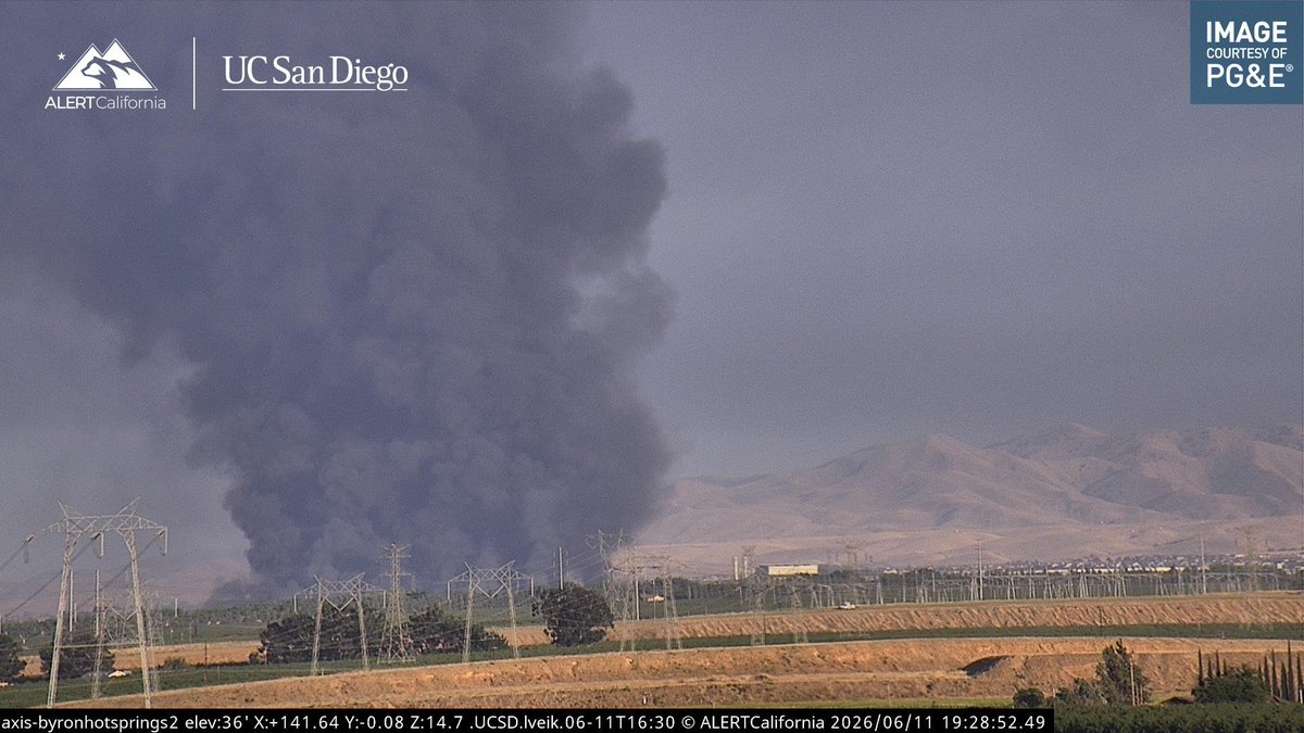 MedlineIncident Tracy, CA. 7.5 hours after it started and it's still going strong