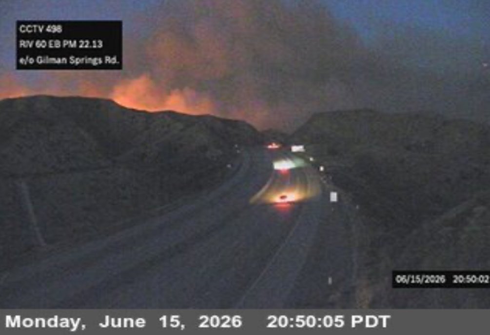 ShoreFire the Fire has Reached Highway 60 and Engines are in the Area ready to Engage. Helicopters are also overhead.ShoreFire The Fire is continuing to be Active  