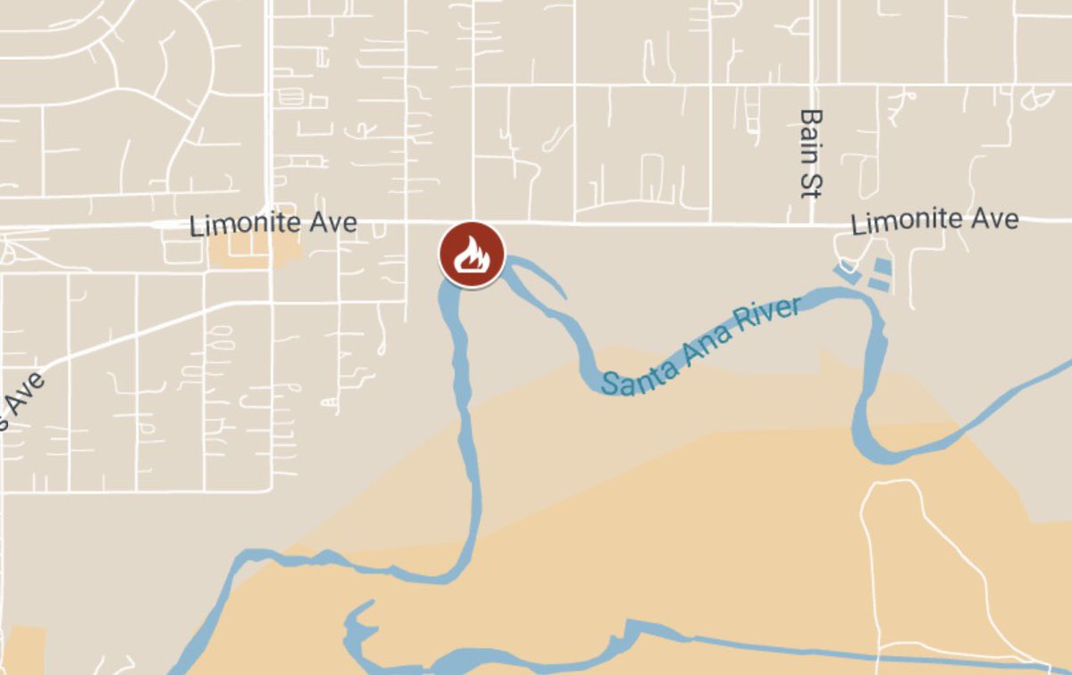 VEGETATION FIRE  In the river bottom south of Limonite Avenue / Troth Street in @jurupaValleyGov. Firefighters are on-scene of approximately three acres burning at a slow rate of spread in heavy fuels. 