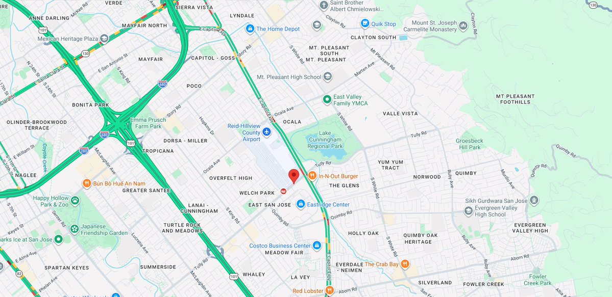 San jose, ca (santa clara county)   *aircraft down*   eastridge way & tully road   rotary aircraft down in the field with fuel leaking. 2 patients total. 1 with moderate injuries and 1 with minor injuries.