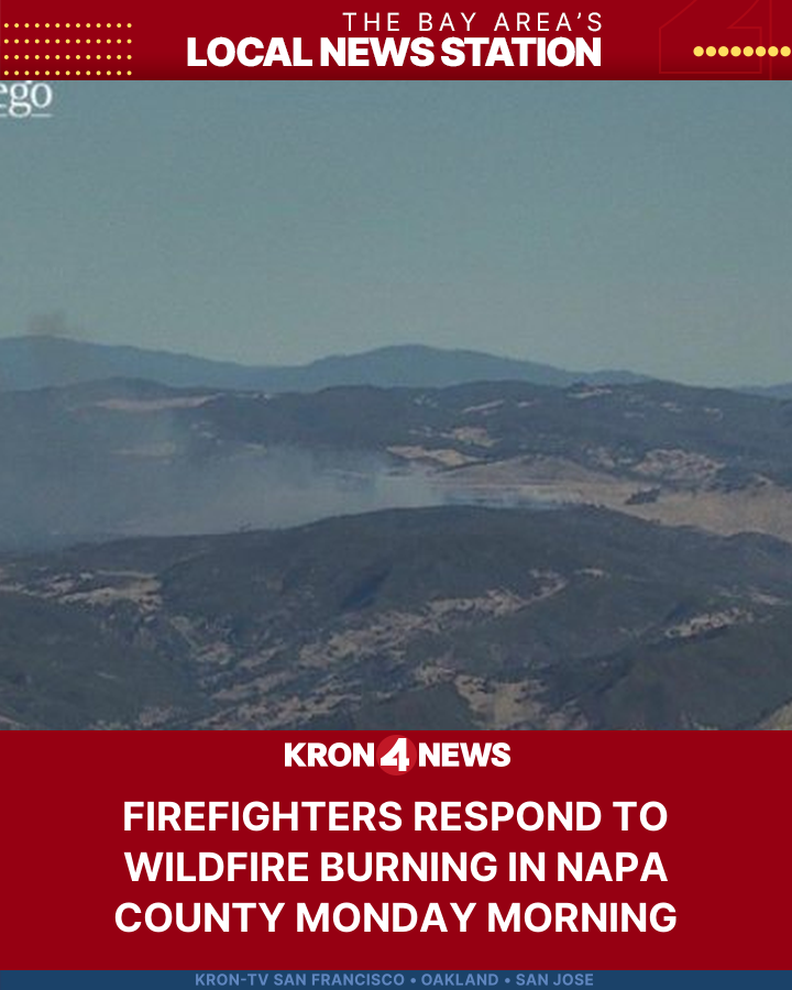 Firefighters respond to wildfire burning in Napa County Monday morning