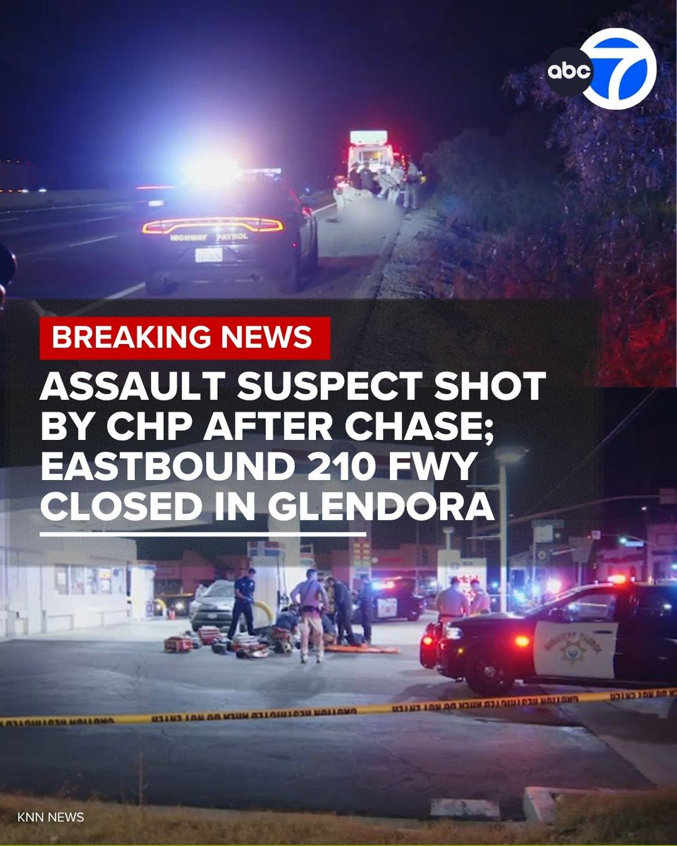 A man was shot by police at a gas station in Covina after a chase. It all started after a reported assault on the eastbound 210 Freeway in Glendora, which was fully shut down as part of the investigation Friday morning