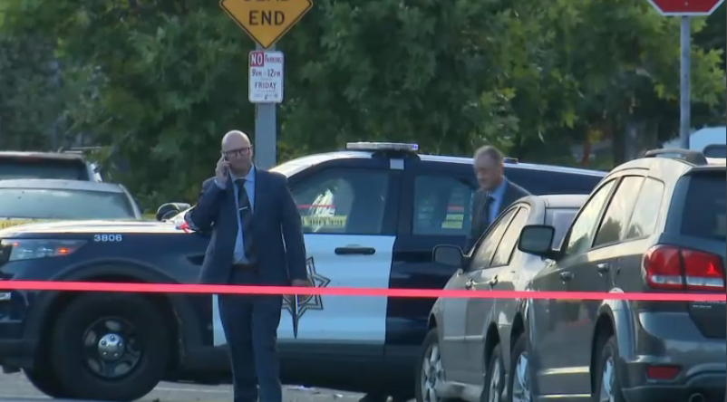 San Jose police are investigating a homicide after a woman was found shot early Sunday morning near Bonita Avenue and Sunny Court. Officers responded around 1:20 a.m. and located the victim suffering from at least one gunshot wound. She was later pronounced dead at a local hospital. A person of interest was arrested nearby.