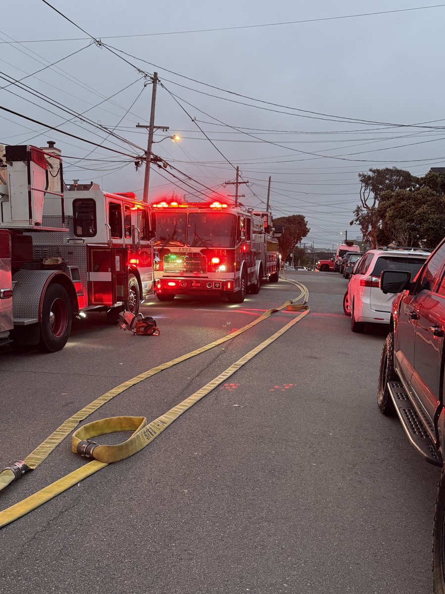 SFFD ON SCENE – Exterior Deck Fire The San Francisco Fire Department is currently on scene of a one-alarm structure fire between the 1500 block of 44th Avenue and the 1500 block of 45th Avenue. The fire involved a large exterior deck not attached to any structures 
