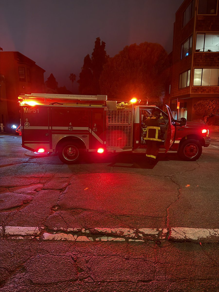 FIRE CONTAINED The vegetation fire in the Calhoun Terrace area of Telegraph Hill is now contained and under control. There has been no damage to structures and no reported injuries. The cause of the fire is fireworks. 