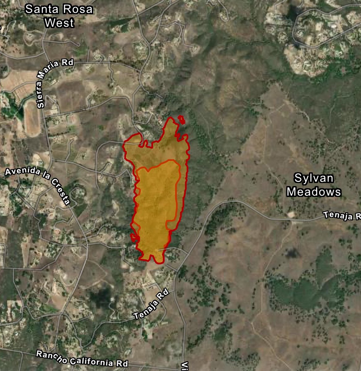 Air Attack 51 has Mapped the VolcanoFire at 137 acres