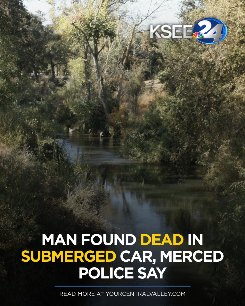 A man is dead after crashing his car into a Merced waterway Monday afternoon