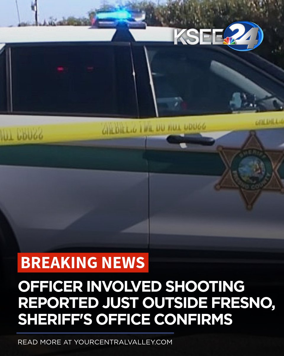 An officer-involved shooting was reported just outside Fresno city limits Tuesday evening, the sheriff's office confirmed
