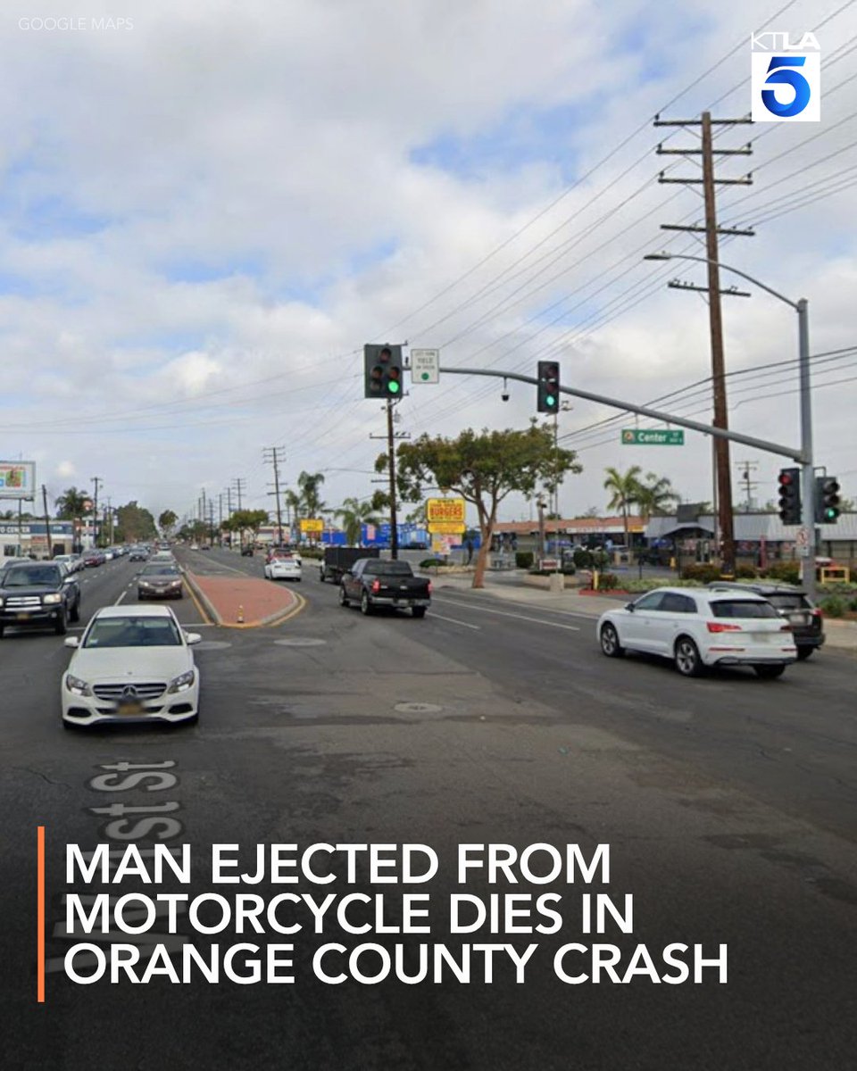 A 43-year-old man was killed after being ejected from his motorcycle during a crash in Santa Ana.