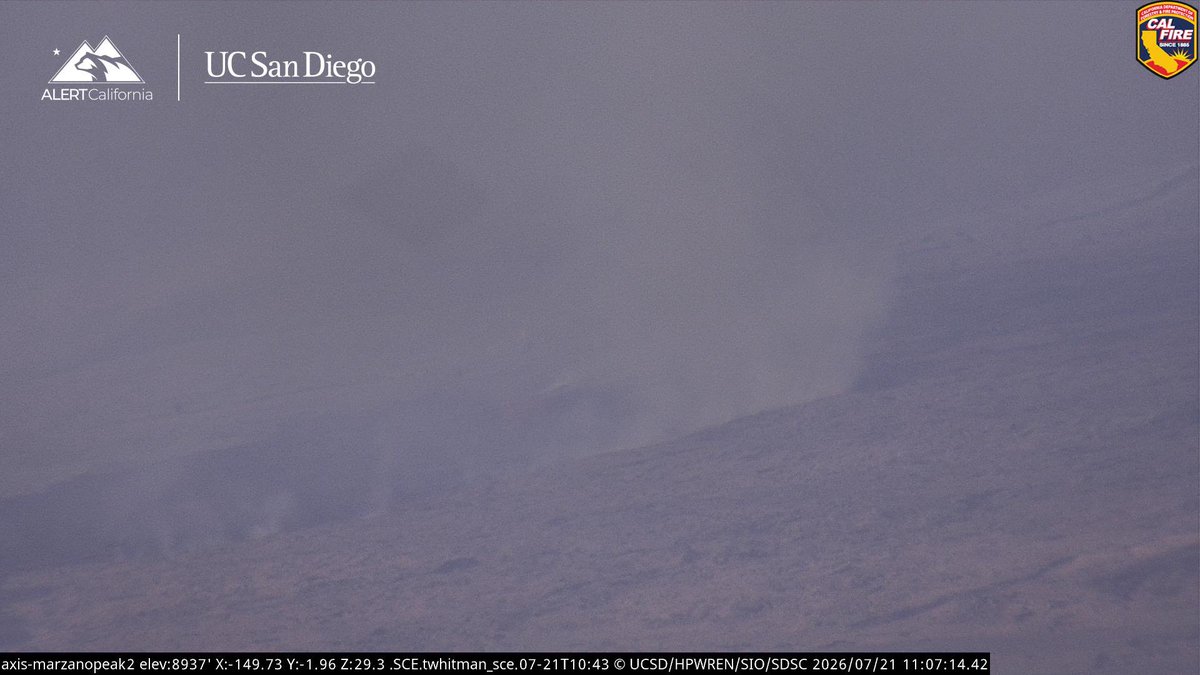 Current view of the RockFire pushing uphill, Air Tankers are having to do a long turnaround for Retardant.The RockFire is 5,500 acres, with 5% Containment