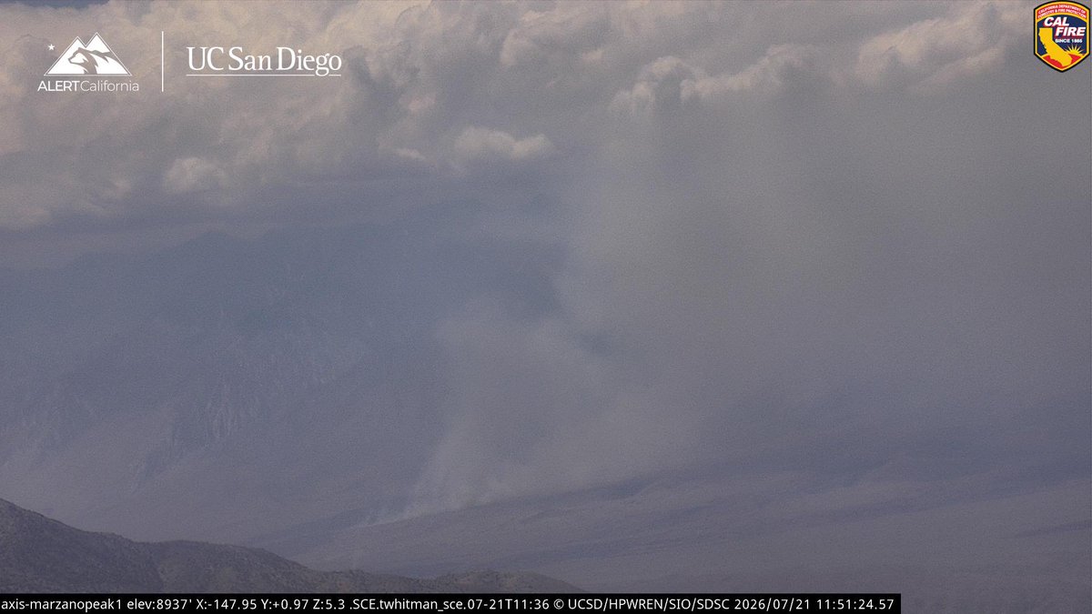 Current view of the RockFire pushing uphill, Air Tankers are having to do a long turnaround for Retardant.The RockFire is 5,500 acres, with 5% Containment 