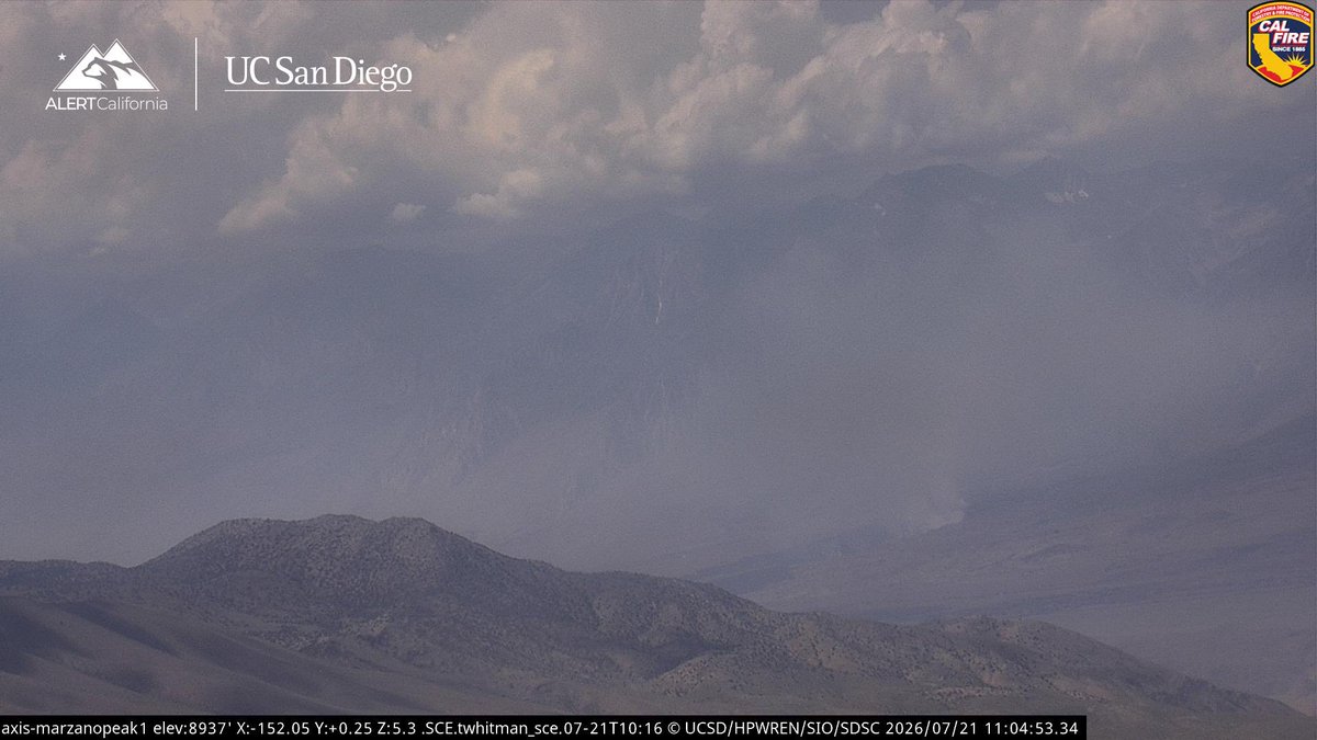 Current view of the RockFire pushing uphill, Air Tankers are having to do a long turnaround for Retardant.The RockFire is 5,500 acres, with 5% Containment 