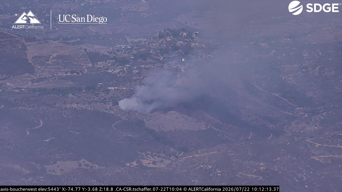 New Brush Fire Rainbow Crest Road, Rainbow, San Diego County. Air Attack 310, Air Tankers 72, 73 is enroute