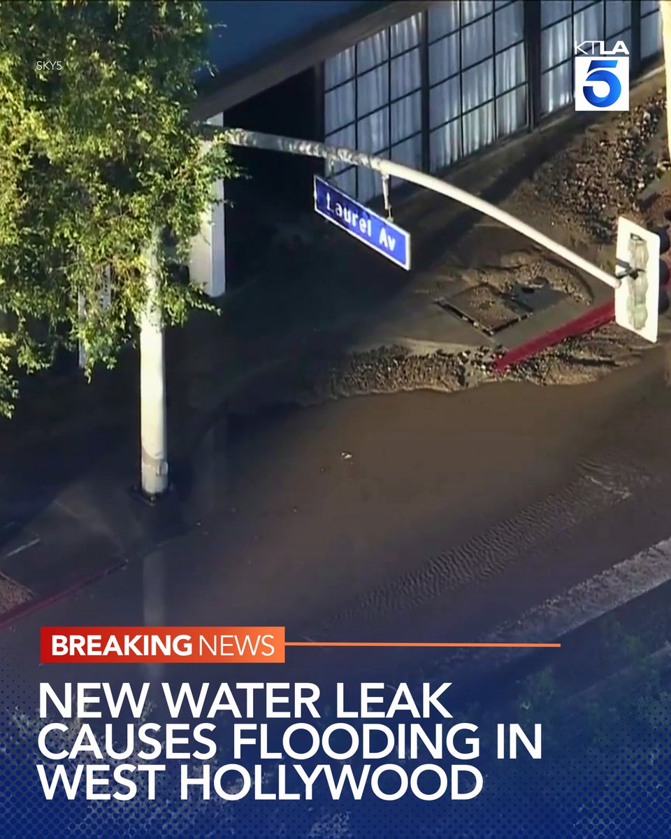 A new water leak has led to more flooding in West Hollywood