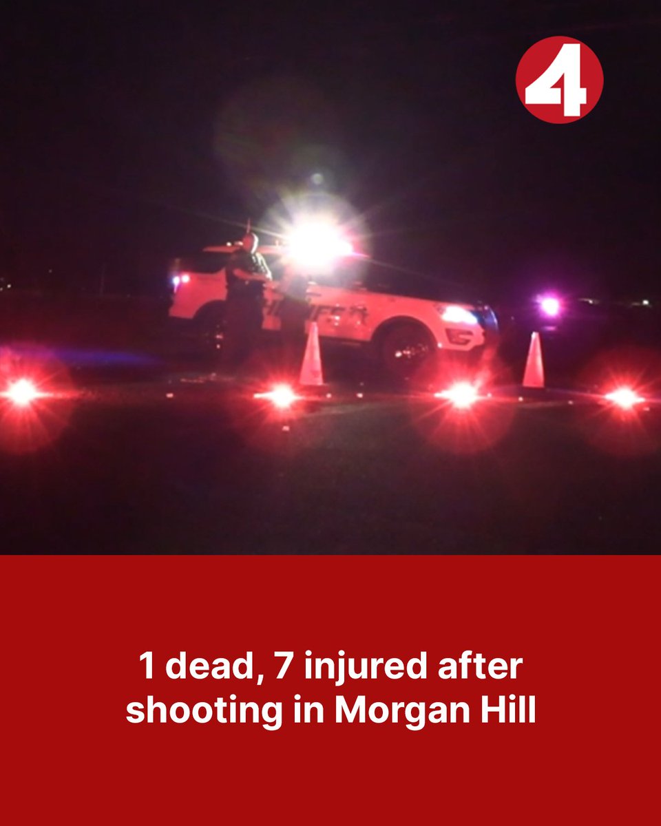One person is dead, and seven others are injured following a suspected shooting during an unsanctioned event in a field near Hale Avenue and Miramonte Avenue in unincorporated Morgan Hill on Saturday night, Santa Clara County Sheriff's Office officials said
