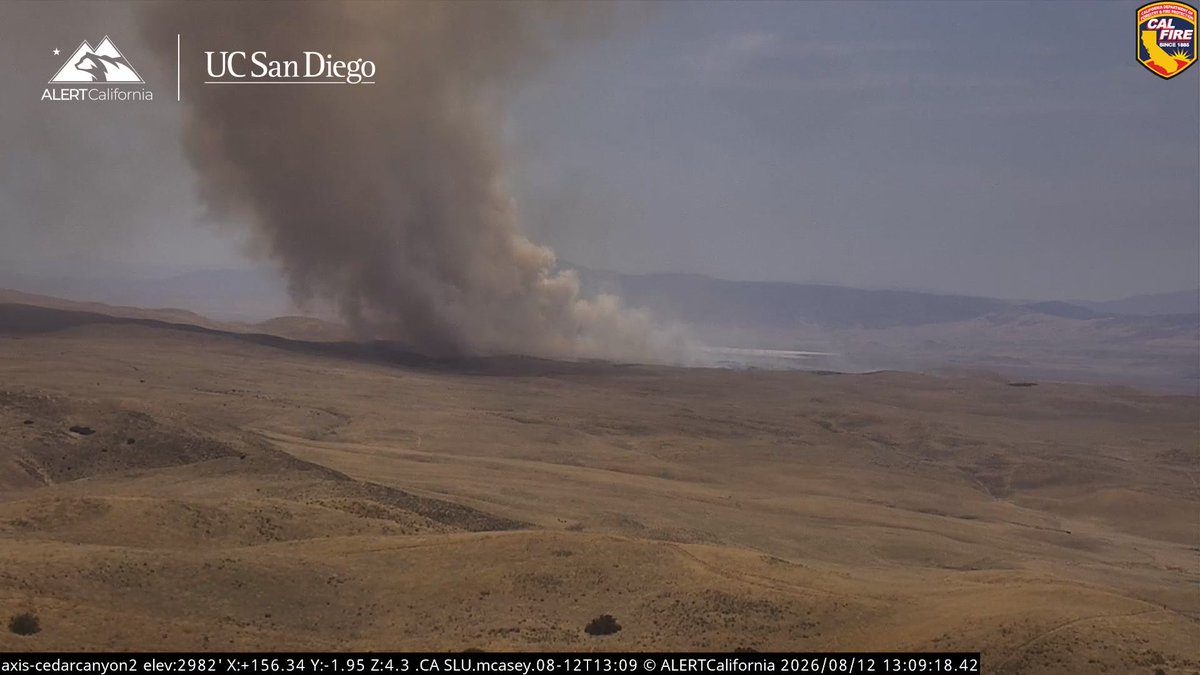 PlainsFire The Fire is 80 acres, Moderate Rate of Spread, Potential for 1,000 acres.New Brush Fire Highway 58/Soda Lake Road, San Luis Obispo County. Air Attack 340, Air Tankers 74, 75 is Assigned, with Two Additional S2 Air Tankers and Two (LATS) on Order. Incident Command - Requesting Two additional Dozers
