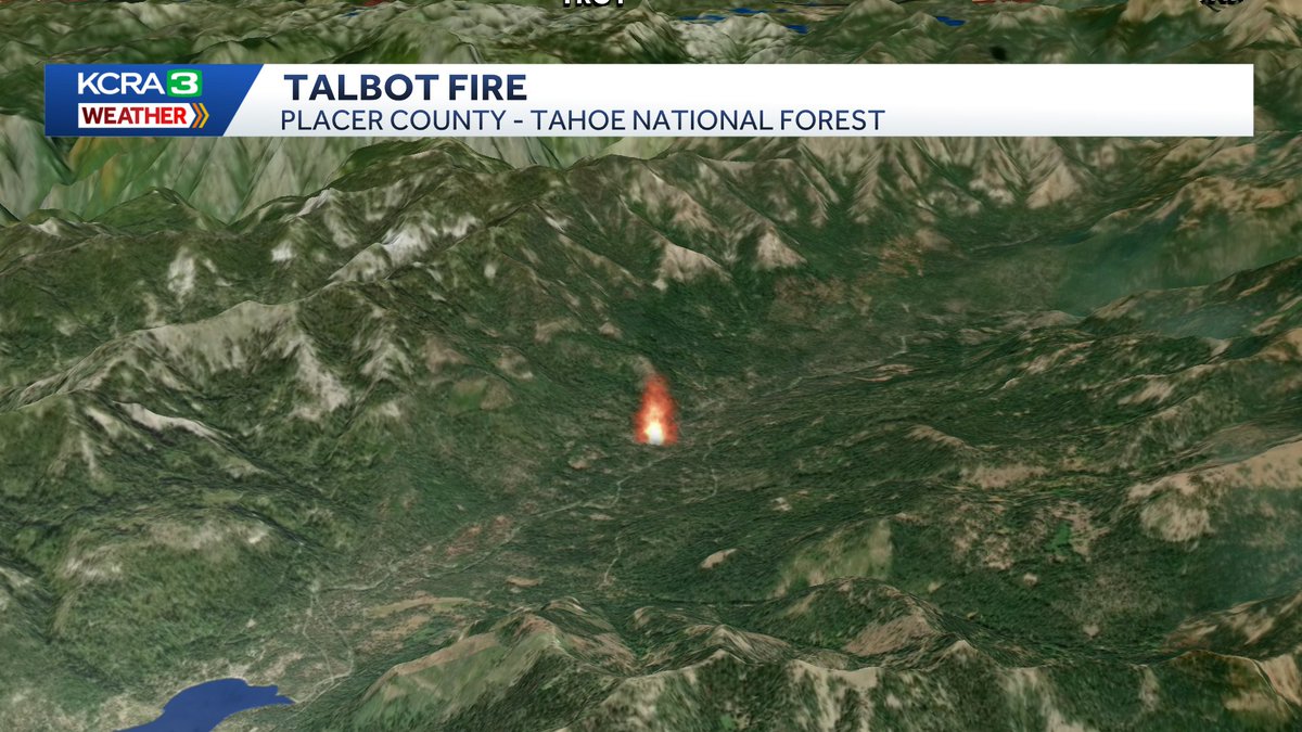 The TalbotFire is burning upstream from French Meadows Reservoir in the Tahoe National Forest. It's a remote area, so there are no evacuation warnings or orders, but this fire is hurting air quality in Truckee. Lots of water & retardant drops. Aircraft will stay overnight