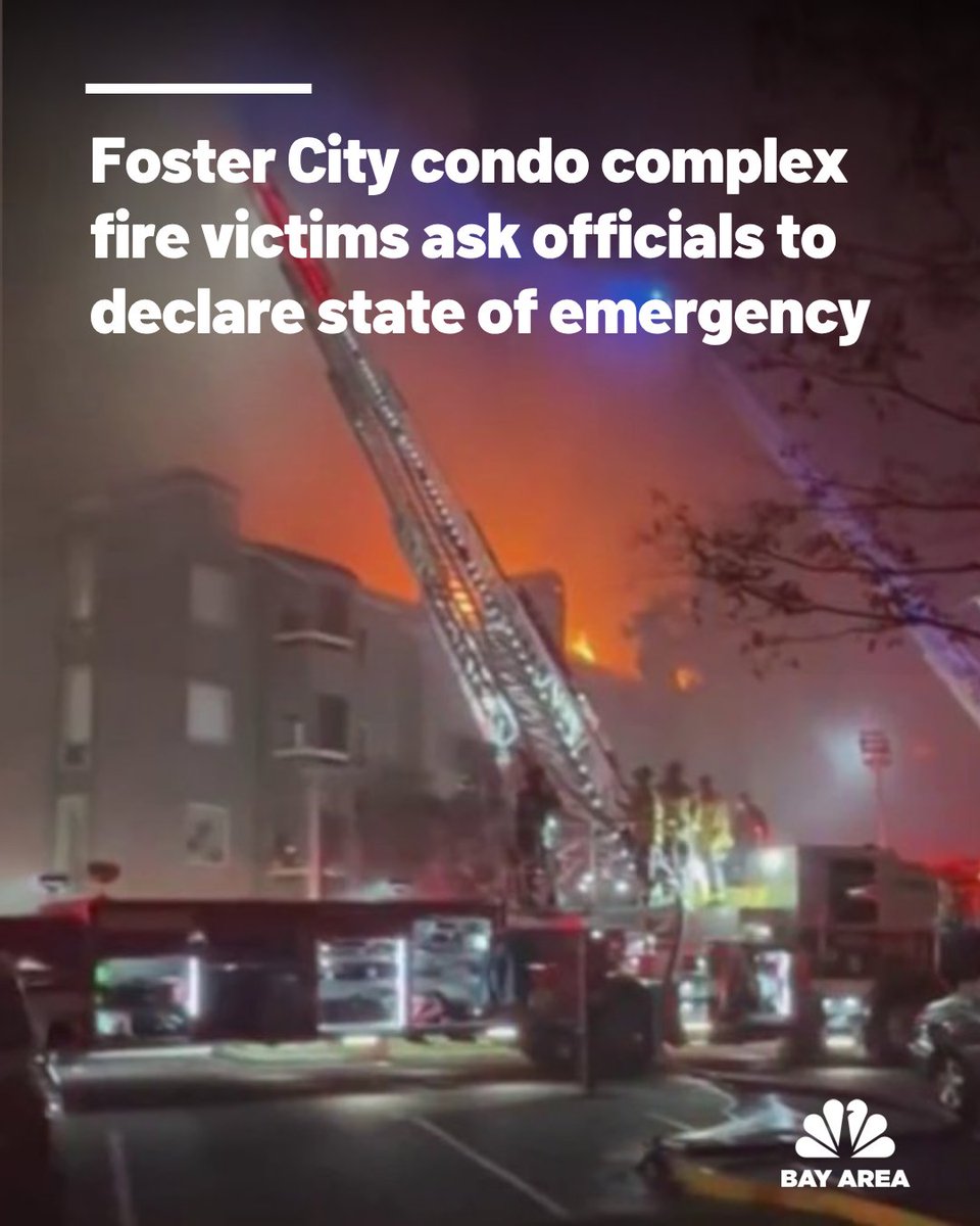 The victims of the fire at a condominium complex in Foster City are asking elected officials to push for a state of emergency declaration
