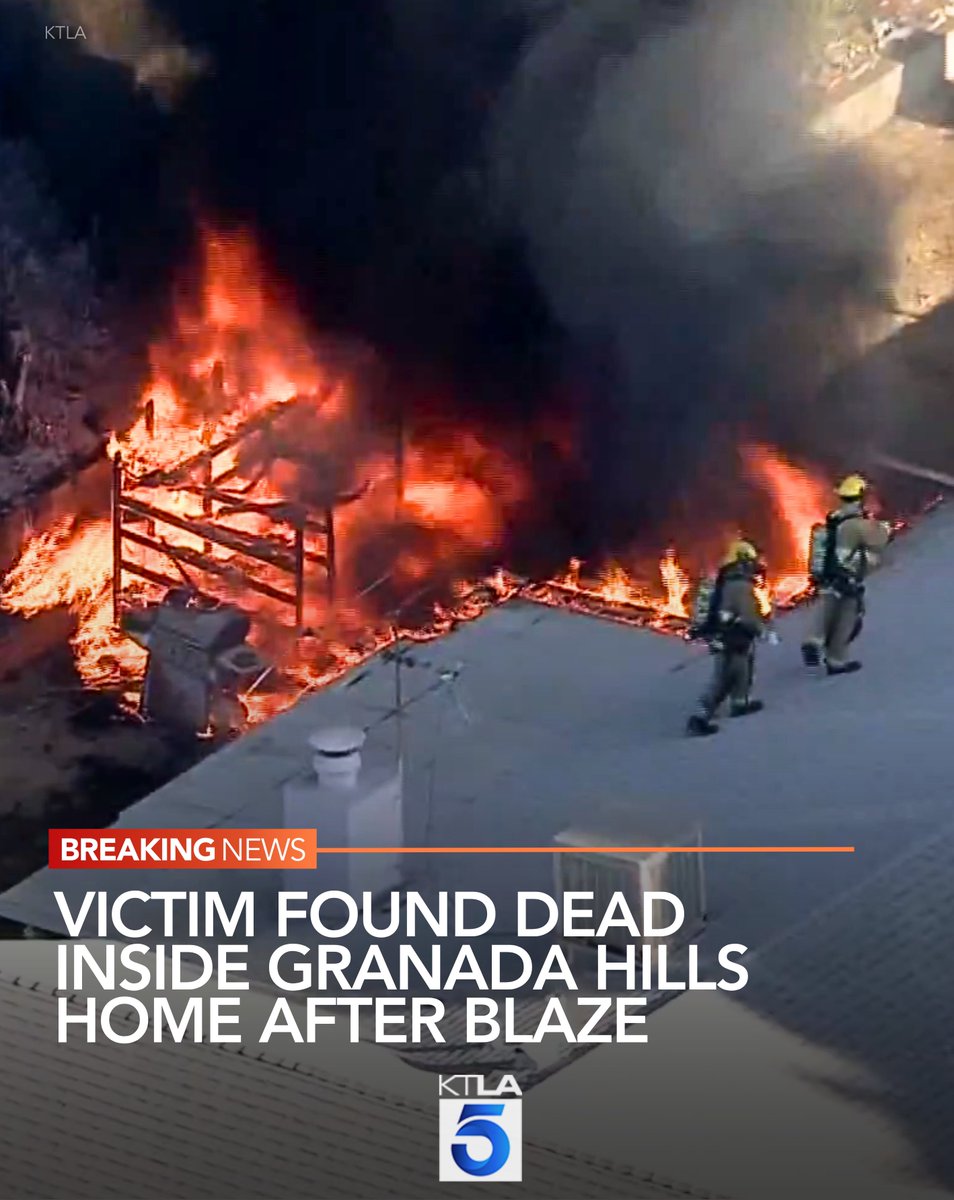 An investigation is underway after a person was found dead following a house fire in Los Angeles' Granada Hills neighborhood