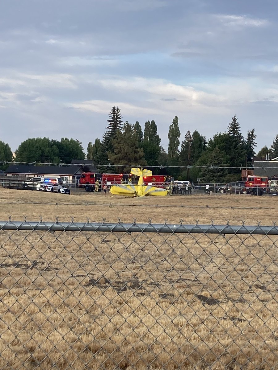 BigBearLake / California Earlier tonight a biplane crashed at Big Bear Airport during take off. The plane appeared to lose airspeed and nosedived into the ground. The pilots condition is unknown however a Medical Helictoper was seen leaving the airport shortly