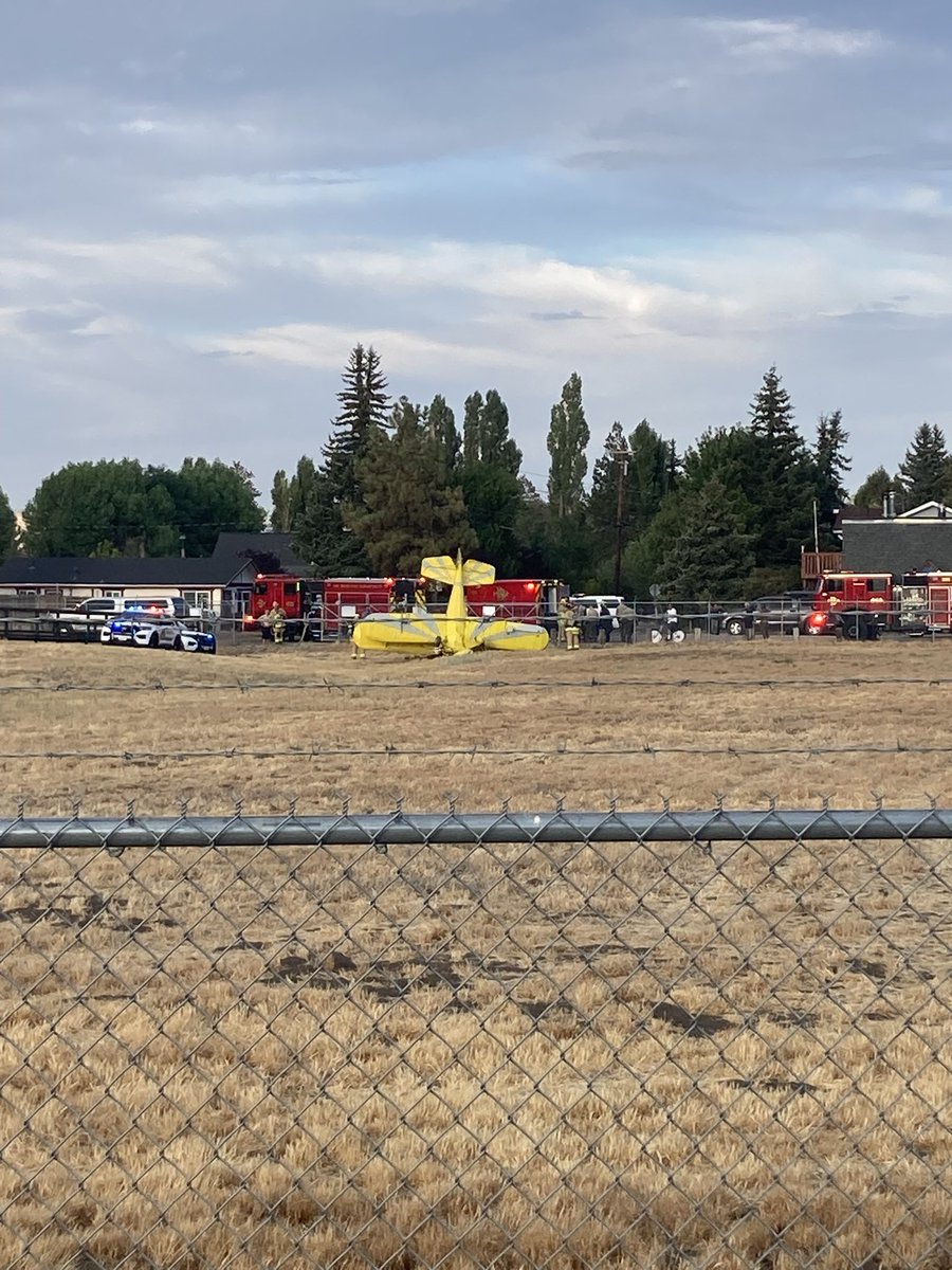 BigBearLake / California Earlier tonight a biplane crashed at Big Bear Airport during take off. The plane appeared to lose airspeed and nosedived into the ground. The pilots condition is unknown however a Medical Helictoper was seen leaving the airport shortly