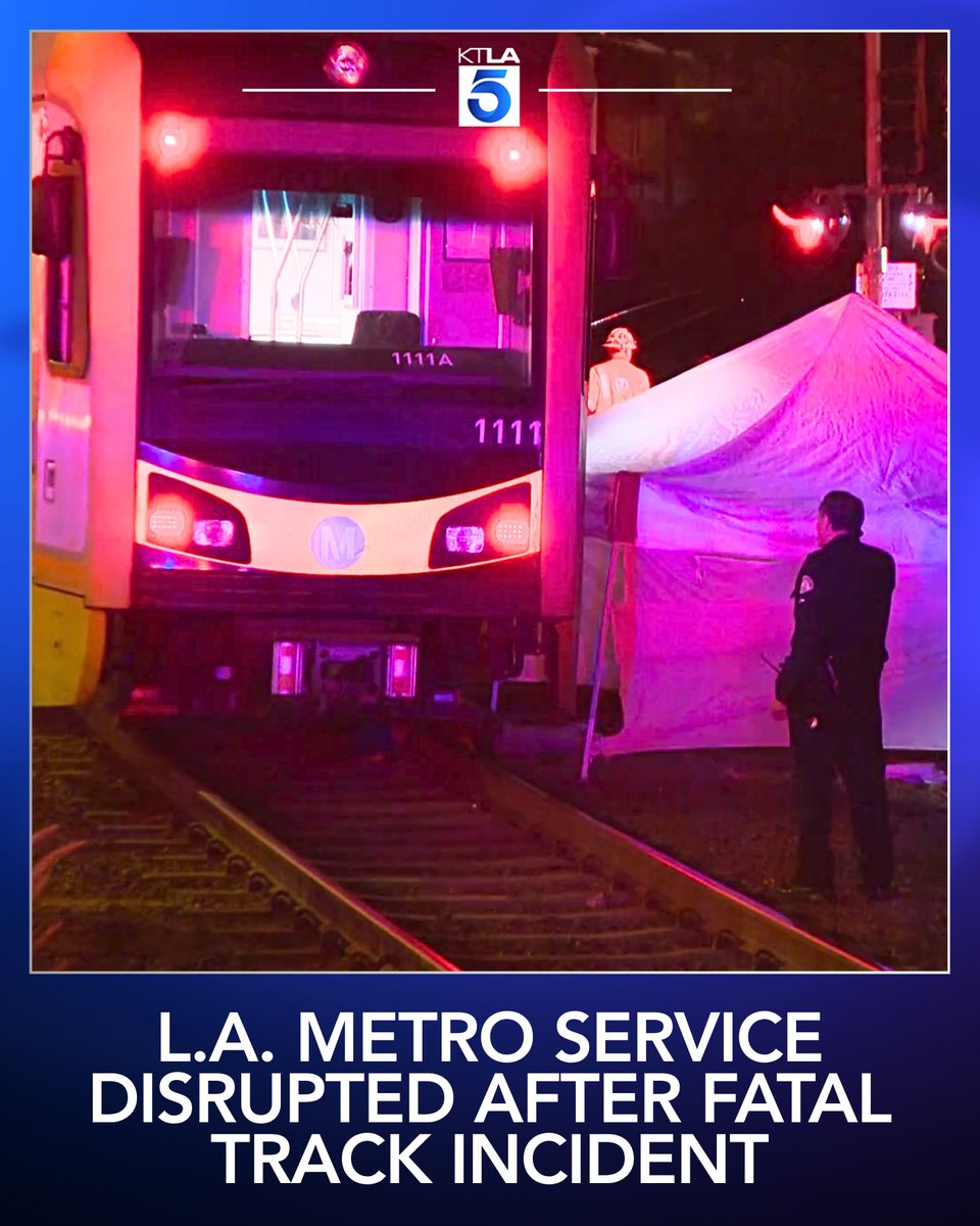 An investigation is underway after a pedestrian was fatally struck by a Los Angeles Metro light-rail train in the Highland Park neighborhood early Thursday morning